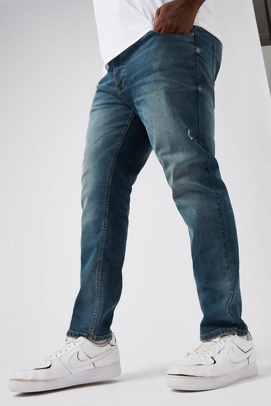 Burton Plus and Tall Slim Greencast Washdown Jeans 2
