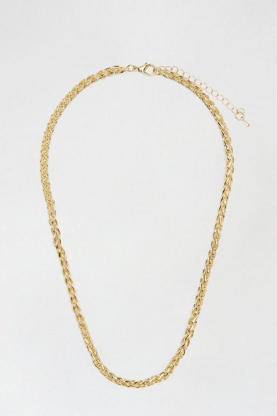 Burton Twisted Gold Chain Necklace 1