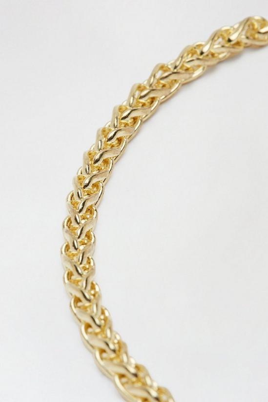 Burton Twisted Gold Chain Necklace 2