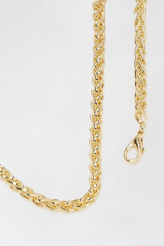Burton Twisted Gold Chain Necklace 3