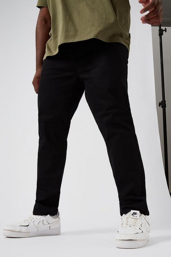 Burton Plus and Tall Tapered Black Jeans 2