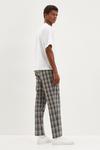 Burton Tapered Fit Cropped Grey Check Smart Trousers thumbnail 3
