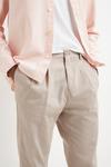 Burton Wide Tapered Pleat Trousers thumbnail 4