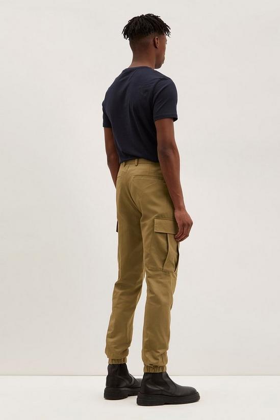 Burton Slim Fit Tan Cargo Trousers 3