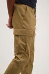 Burton Slim Fit Tan Cargo Trousers thumbnail 4