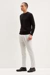 Burton Slim Fit Grey Mini Check Smart Trousers thumbnail 1