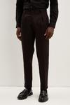 Burton Tapered Fit Black Pleat Front Smart Trousers thumbnail 2