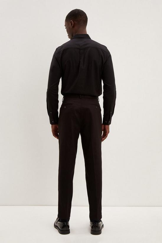 Burton Tapered Fit Black Pleat Front Smart Trousers 3