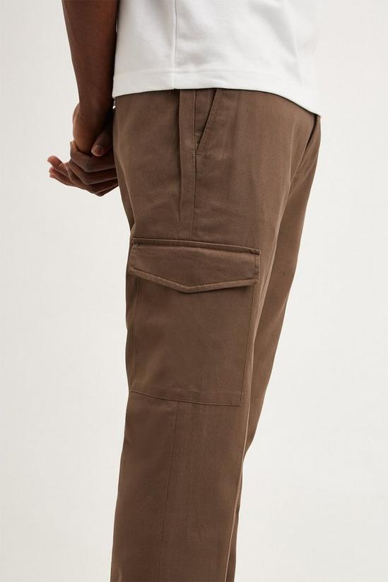 Burton Slim Dark Brown Two Pocket Trousers 4