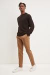 Burton Skinny Fit Tan Pintuck Smart Trousers thumbnail 2
