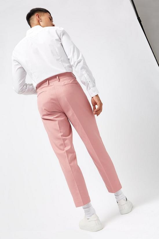 Burton Tapered Pink Cropped Trousers 3