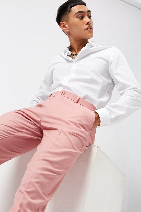 Burton Tapered Pink Cropped Trousers 4
