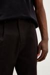 Burton Tapered Fit Black Pleat Front Smart Trousers thumbnail 4