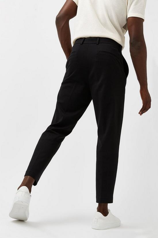 Burton Slim Black Jersey Cropped Trousers 3