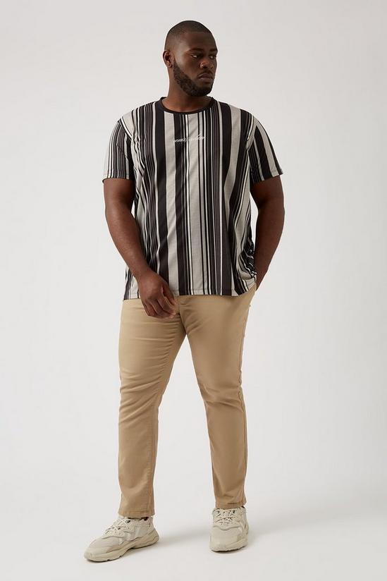 Burton Plus And Tall Amsterdam Vertical Stripe T Shirt 2
