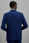 Burton Skinny Fit Navy Textured Suit Jacket thumbnail 3