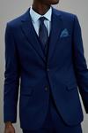 Burton Skinny Fit Navy Textured Suit Jacket thumbnail 5