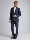 Burton Tailored Fit Navy Tonal Check Suit Jacket thumbnail 2