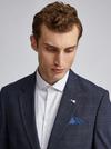 Burton Tailored Fit Navy Tonal Check Suit Jacket thumbnail 4