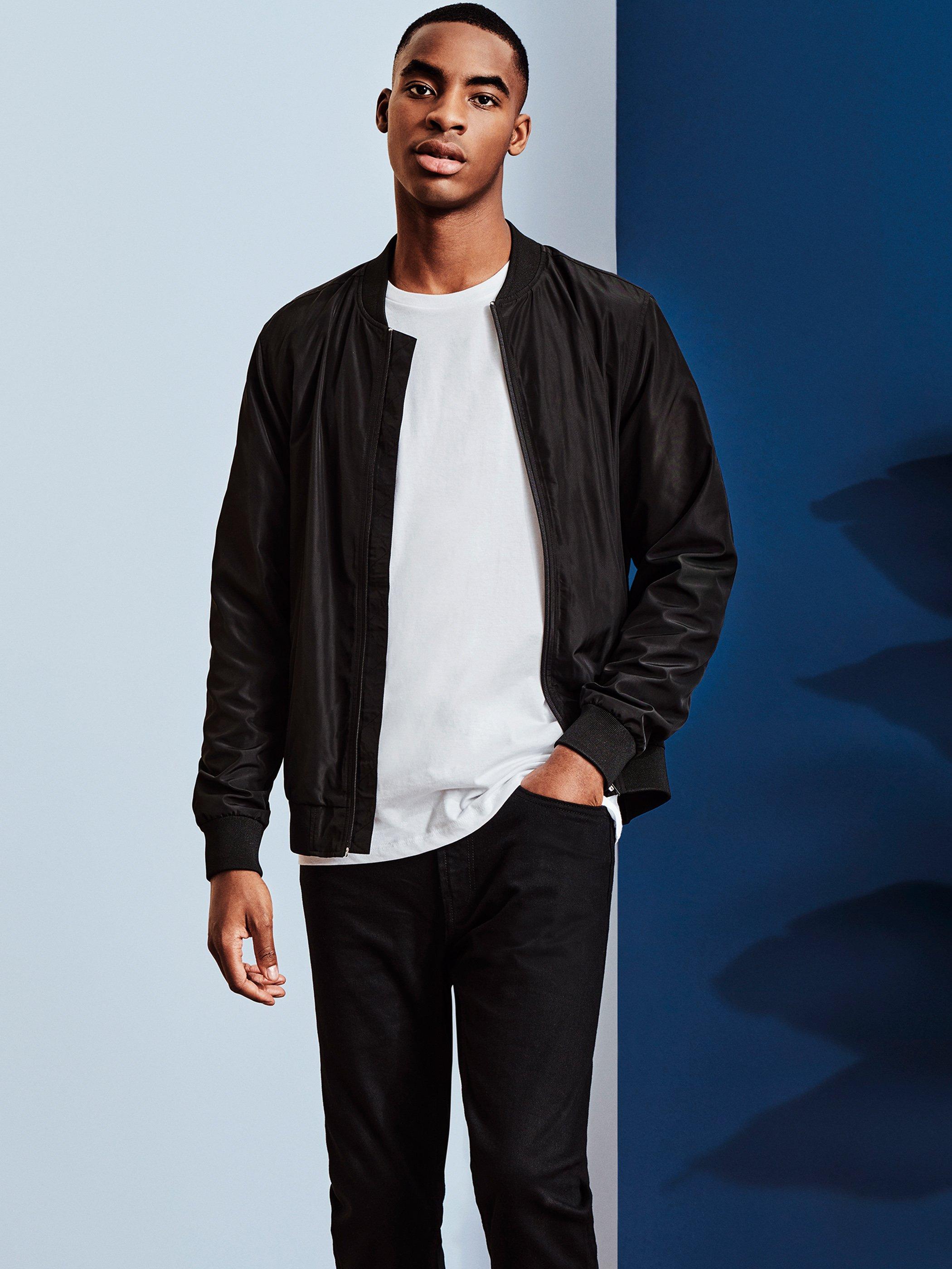 Burton black bomber jacket store