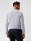 Burton Navy and White Square Dobby Tailored Fit Shirt thumbnail 3