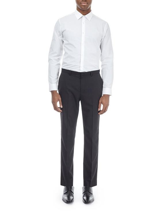 Burton Slim Fit Black Polyester Smart Trousers 5