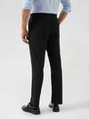 Burton Black Tapered Fit Trousers With Polyester thumbnail 3