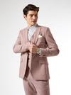 Burton Dusty Pink Marl Skinny Fit Suit Jacket thumbnail 6