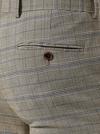Burton Skinny Fit Neutral Navy Check Suit Trousers thumbnail 4