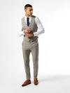 Burton Skinny Fit Neutral Navy Check Suit Trousers thumbnail 5