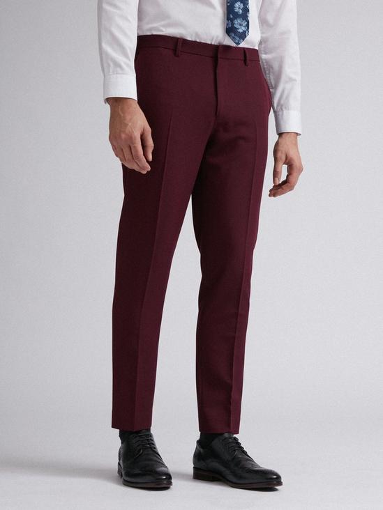 Burton Raspberry Stretch Skinny Fit Suit Trousers 1