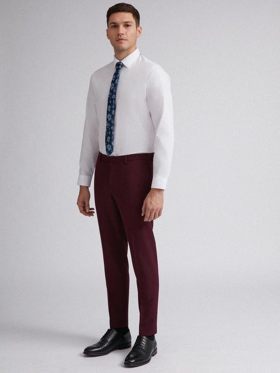 Burton Raspberry Stretch Skinny Fit Suit Trousers 2
