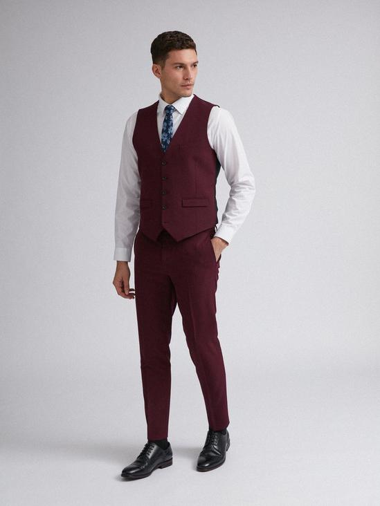 Burton Raspberry Stretch Skinny Fit Suit Trousers 5