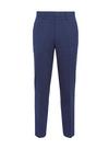 Burton Navy Crosshatch Slim Fit Suit Trousers thumbnail 6