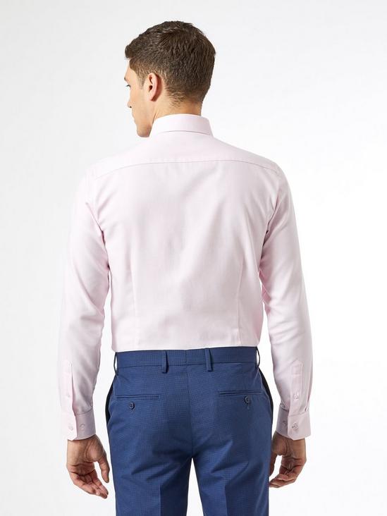 Burton Pink Tailored Fit Puppytooth Shirt 3