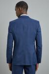 Burton Skinny Fit Navy Highlight Check Suit Jacket thumbnail 3