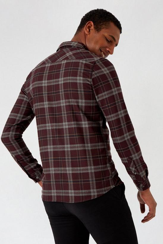 Burton Purple Long Sleeve Check Shirt 3