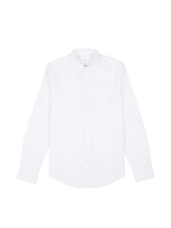 Burton White Long Sleeve Oxford Shirt 2