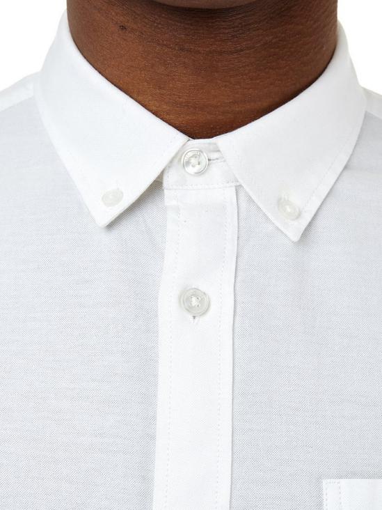 Burton White Long Sleeve Oxford Shirt 4