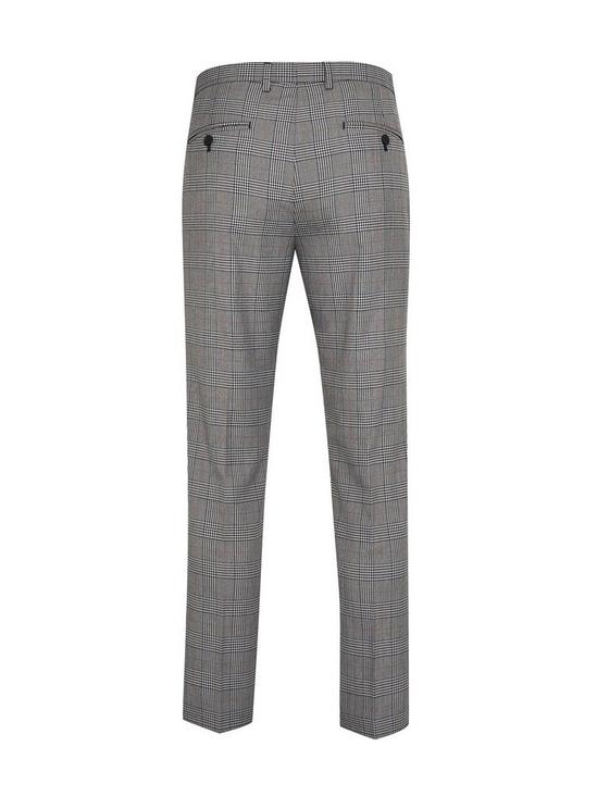 Burton Skinny Charcoal Check Trousers 2