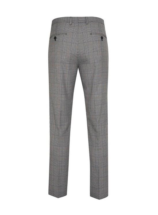 Burton Skinny Charcoal Check Trousers 4