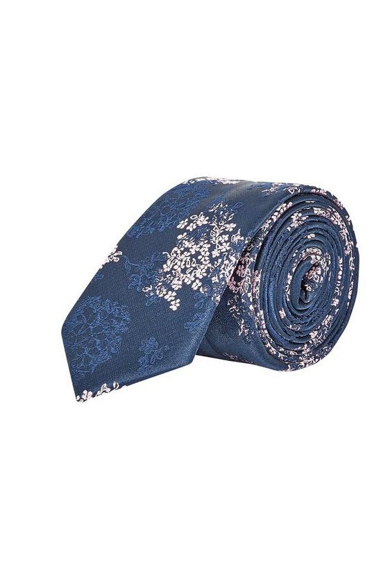 Burton Floral Tie With Matching Pocket Square 2