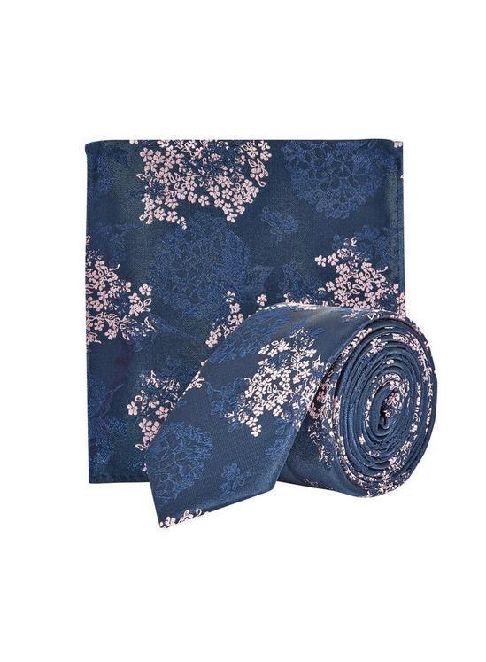 Burton Floral Tie With Matching Pocket Square 4