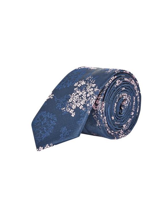 Burton Floral Tie With Matching Pocket Square 5