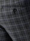 Burton Skinny Navy Tartan Check Trousers thumbnail 4