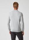Burton Light Grey Knitted Polo With Cotton thumbnail 5
