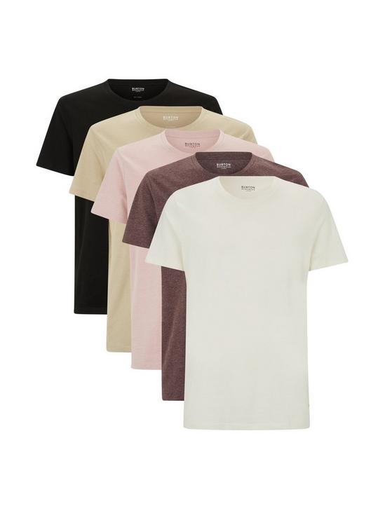 Burton 5 Pack Assorted Colour Tshirts 1
