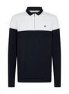 Burton Navy Cut and Sew Embroidered Zip Polo Shirt thumbnail 6
