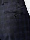 Burton Slim Prince Of Wales Blue Check Trousers thumbnail 4