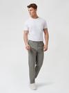 Burton Neutral Slim Fit Mini Dogtooth Trousers thumbnail 2